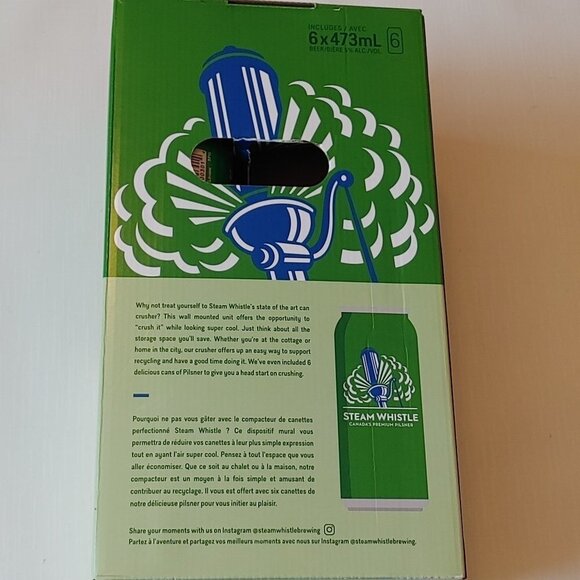 RARE STEAM WHISTLE CAN CRUSHER BNIB - Picture 3 of 6